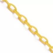 Cadena de plástico eslabón Forçat 7.4 mm - Amarillo x39cm