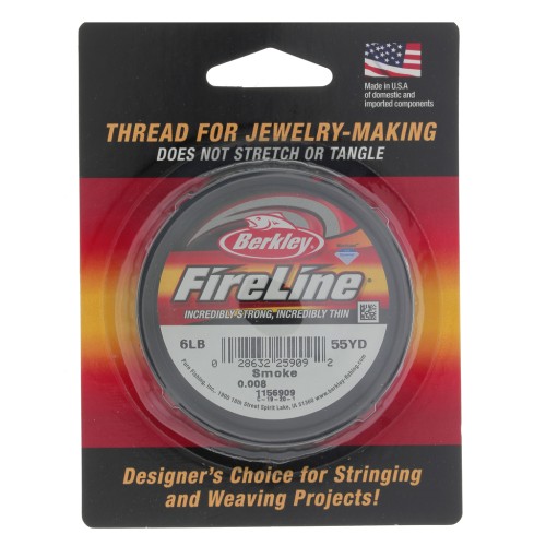Hilo Fireline - Trenza 0.12 mm (6LB) Smoke x50 m