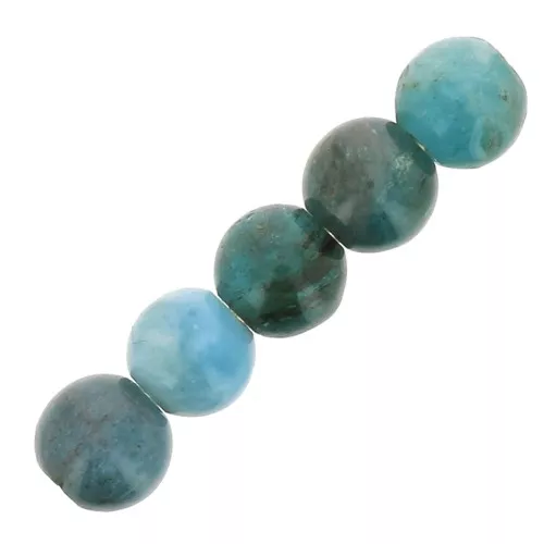 Cuentas redondas de piedra gema 4 mm - Apatite x20
