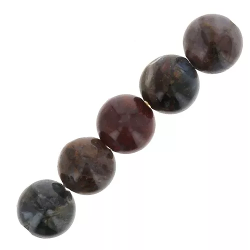 Cuentas redondas de piedra gema 4 mm - Pietersite x20