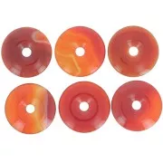 Donuts 30 mm piedra gema - Cornaline x1