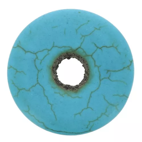 Donuts 29 mm piedra gema - Imitación Turquesa x1
