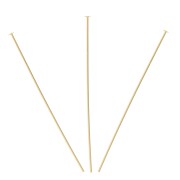 Bastón cabeza de alfiler 44x0.6 mm Gold filled x10|raw }}