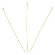 Bastón de cabeza bola 46x0.35 mm - Gold filled x10|raw }}