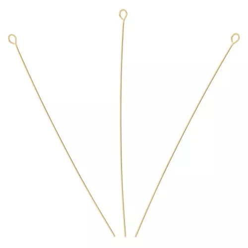 Bastón de cabeza bola 46x0.35 mm - Gold filled x10