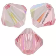 Light Rose - Toupies en cristal PureCrystal 5328 4 mm Light Rose AB x50 Toupies en cristal PureCrystal 5328 4 mm Light Rose AB x50