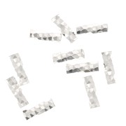 Tubos facetados 6x2 mm - Plata 925 x10