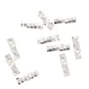 Tubos facetados 6x2 mm - Plata 925 x10