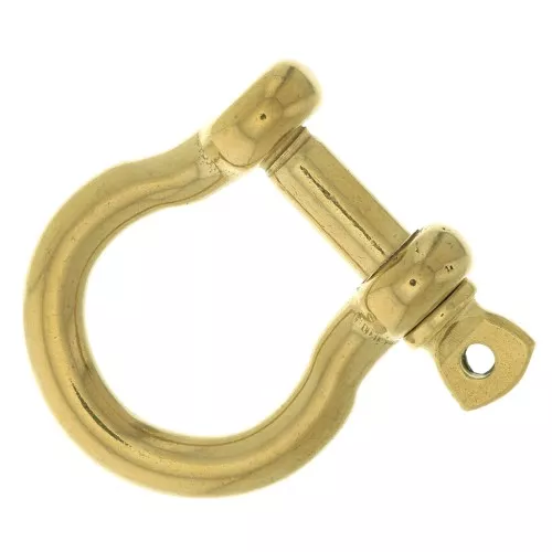 Cierre manille 31.5x29 mm Acero inox Dorado 304 x1