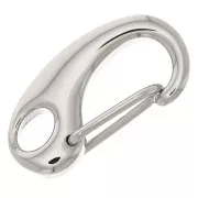Cierre mosquetón de seguridad de 21 mm - Acero inoxidable 316L x1