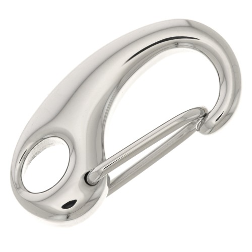 Cierre mosquetón de seguridad de 21 mm - Acero inoxidable 316L x1