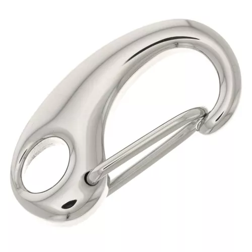 Cierre mosquetón de seguridad de 21 mm - Acero inoxidable 316L x1