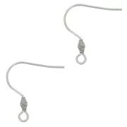 Ganchos pendientes 21 mm con anilla abierta - acero inoxidable 316L x2