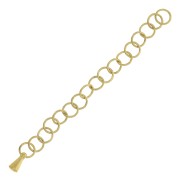 Cadena de extensión eslabón Forçat ronde 55 mm de Acero inoxydable Dorado 316L x1