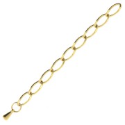 Cadena de extensión eslabón Rombo 55 mm de Acero inoxydable Dorado 316L x1
