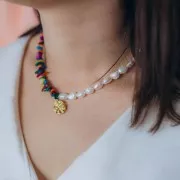 Cadena de extensión eslabón Rombo 55 mm de Acero inoxydable Dorado 316L x1