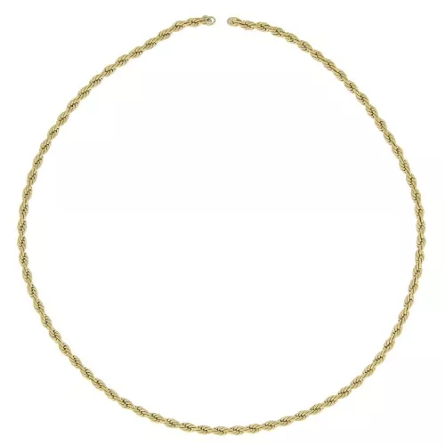 Cadena eslabón Corde 3.8 mm de Acero inoxydable Dorado 304 x50cm
