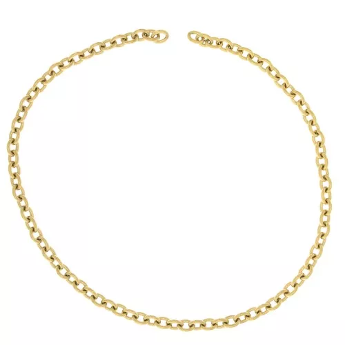 Cadena eslabón Forçat 7.4 mm de Acero inoxydable Dorado 316L x50cm