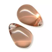 Gotas 12x18 mm Rosalina/Peach x5
