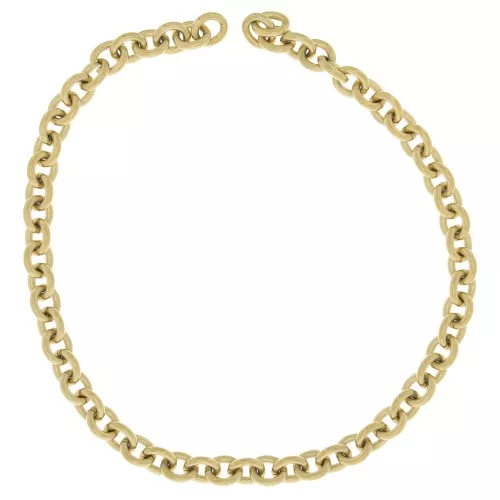 Cadena eslabón Forçat 11.9 mm de Acero inoxydable Dorado 316L x50cm
