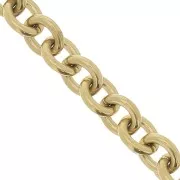 Cadena eslabón Forçat 11.9 mm de Acero inoxydable Dorado 316L x50cm