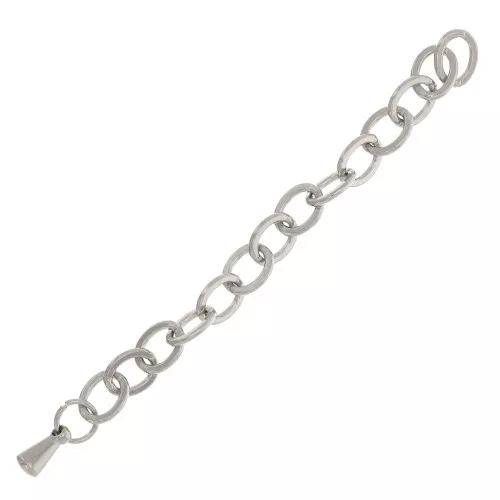 Cadena de extensión eslabón Forçat limée 55 mm de Acero inoxydable 316L x1