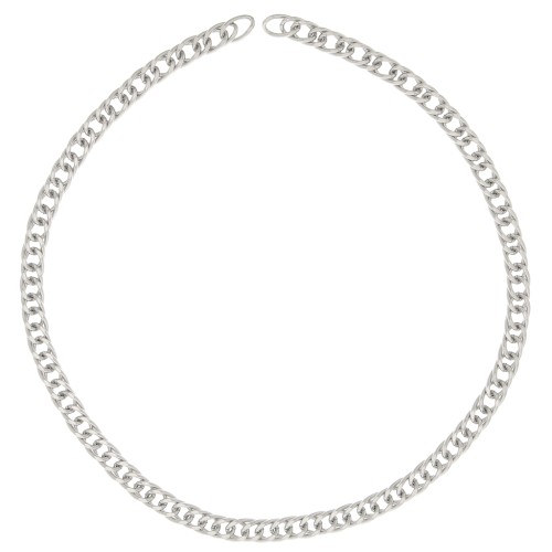 Cadena eslabón Gourmette limée 7.75 mm de Acero inoxidable 316L x50cm