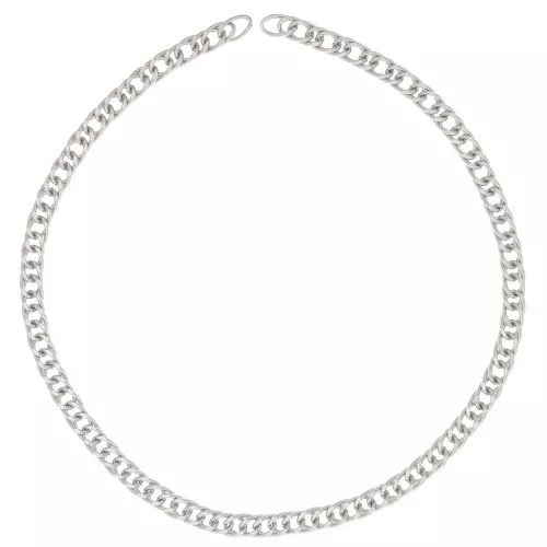 Cadena eslabón Gourmette limée 7.75 mm de Acero inoxidable 316L x50cm
