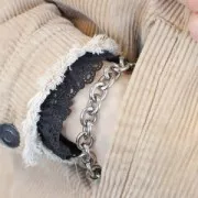 Cadena eslabón Forçat 11.9 mm de Acero inoxidable 316L x50cm