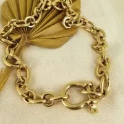 Cadena eslabón Forçat 13.8 mm de Acero inoxidable 316L x50cm