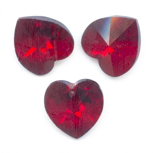 Corazones PureCrystal 6228 Siam AB 10,3x10 mm x6