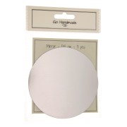 Conjunto de 3 espejos flexibles redondos de 10 cm - para hacer juguetes infantiles