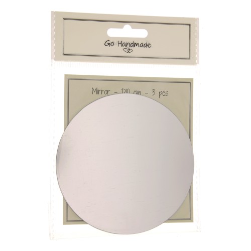 Conjunto de 3 espejos flexibles redondos de 10 cm - para hacer juguetes infantiles