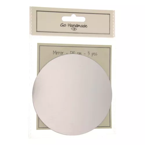 Conjunto de 3 espejos flexibles redondos de 10 cm - para hacer juguetes infantiles