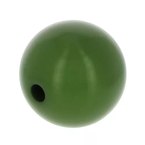 Cuenta de resina Opaco 14 mm - Olive x1