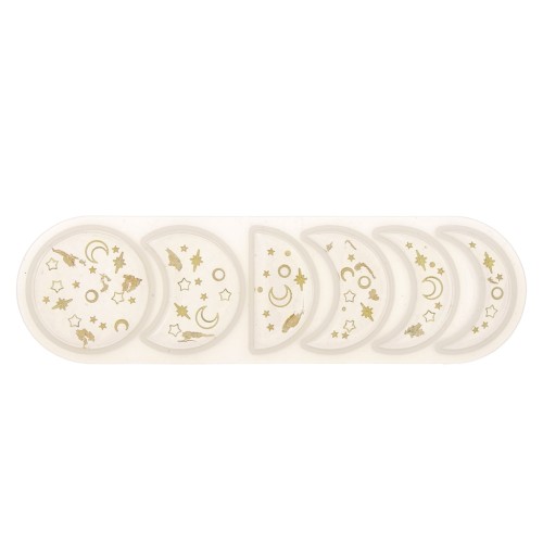 Molde de silicona - fases lunares 17x5 cm x1