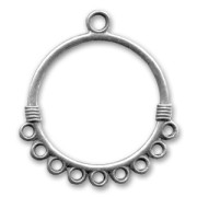 Separadores redondos 32 mm plateado antiguo x2|raw }}