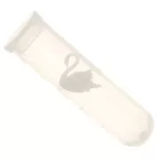 Cisne de plástico 8 mm para accesorios y joyas resina de inclusión - Blanco x1