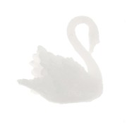 Cisne de plástico 13 mm para accesorios y joyas resina de inclusión - Blanco x1|raw }}