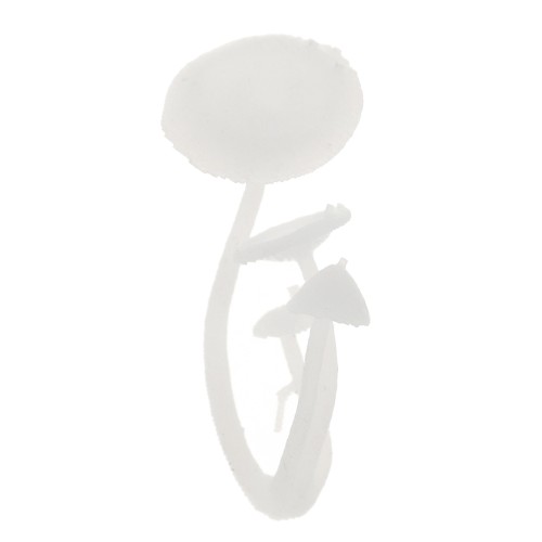 Seta de plástico 15 mm para accesorios y joyas resina de inclusión - Blanco x1