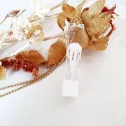 Rosa de plástico 20 mm para accesorios y joyas resina de inclusión - Blanco x1