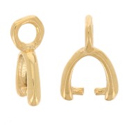 Enganches para colgante 6,5 mm dorado con oro fino x5