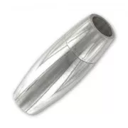 Cierre magnético cordón 6 mm Acero inoxidable x1