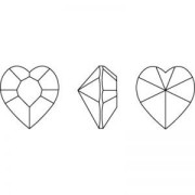 Cabuchón PureCrystal 4884 Corazón 11x10 mm Crystal x1