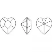 Cabuchón PureCrystal 4884 Corazón 11x10 mm Crystal x1