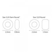 Rocalla Toho Demi Round 11/0 TO11RDR0712 - 24K Gold Plated x5g