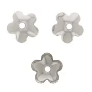 Casquillas flores 6 mm de acero inox10