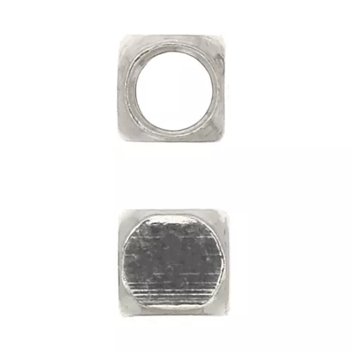 Cuentas cubos 2 mm - Acero inoxidable x10
