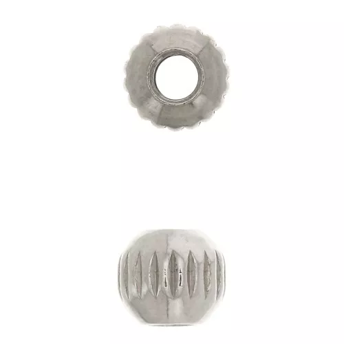 Cuentas redondas 4 mm - Acero inoxidable x10