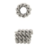 Cuentas tubos 6x4.5 mm - Acero inoxidable x4|raw }}